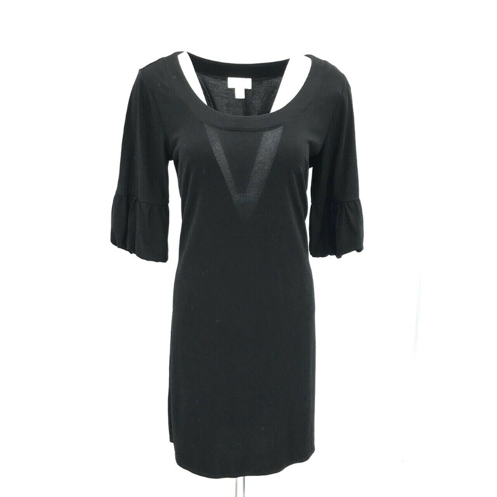Ann Taylor Loft Circle Flounce Sleeve Dress Sz 10